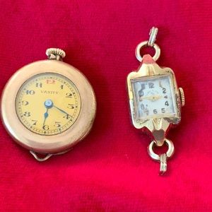 Vintage 14K Lady Elgin and Vanity watches